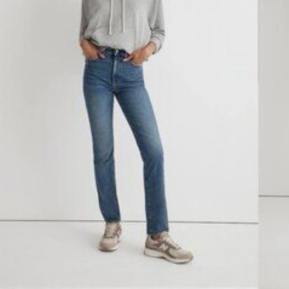 Madewell The Perfect Vintage High Rise Straight Denim Jeans